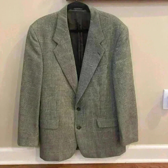 Blazer Sportscoat 100% Virgin Wool size 42 R 42R Two Button Placket - Picture 11 of 11